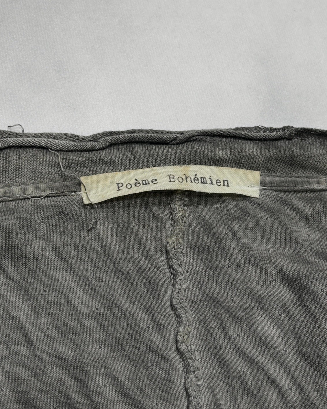 Poeme Bohemien Crinkled Cotton-Linen Cardigan (FW12) Size 46