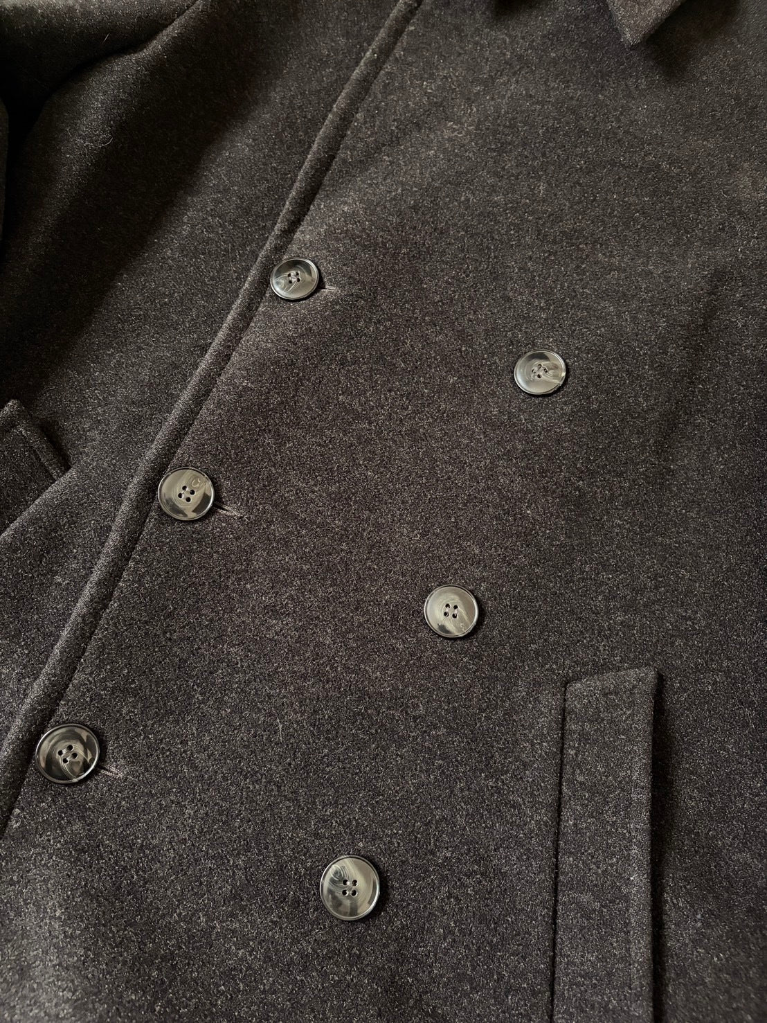 agnes b. agnès b. homme 90s Wool Double Breasted Coat Size 1