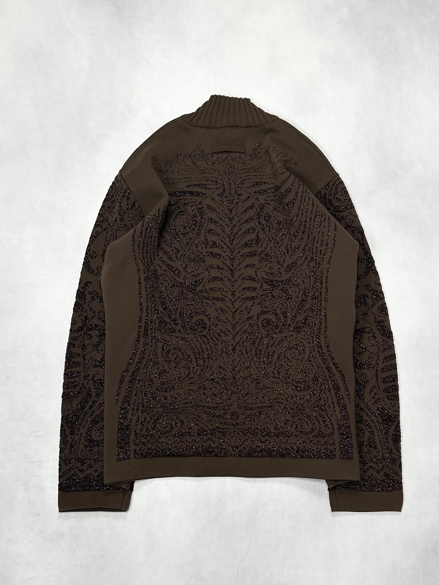 Jean Paul GAULTIER HOMME Arabesque High Glitter Knit Size 48