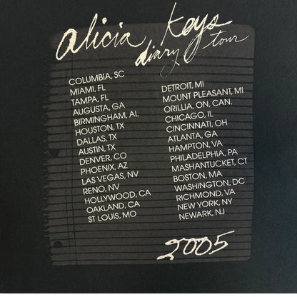 ALICIA KEYS 05 T-Shirt Size XL