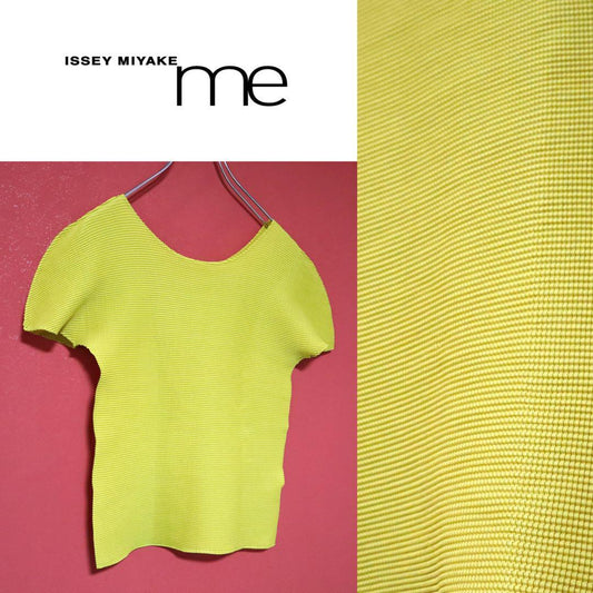 me ISSEY MIYAKE Yellow Pleated Size FREE
