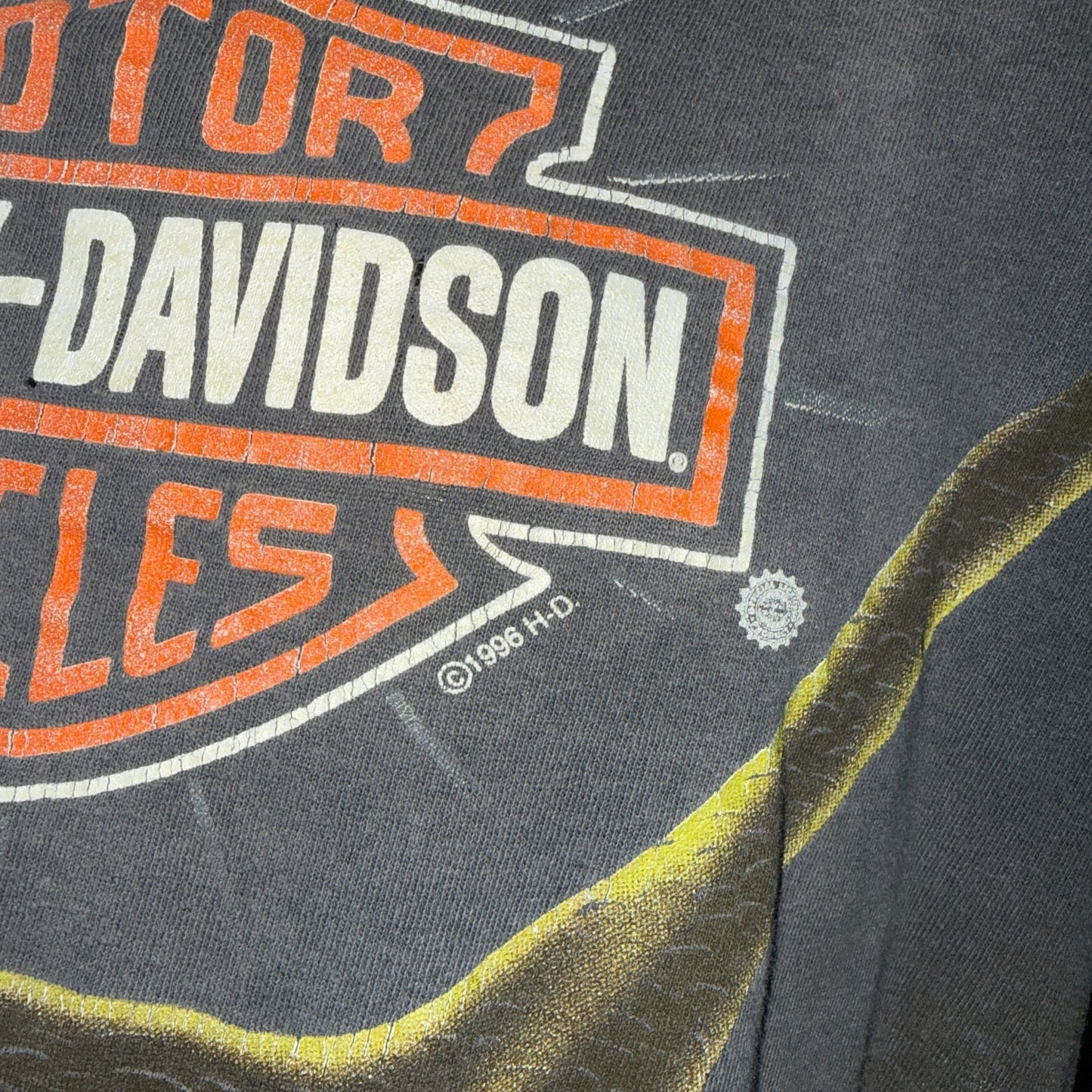 HARLEY-DAVIDSON 90s Eagle Eyes Single Stitch T-Shirt Size L
