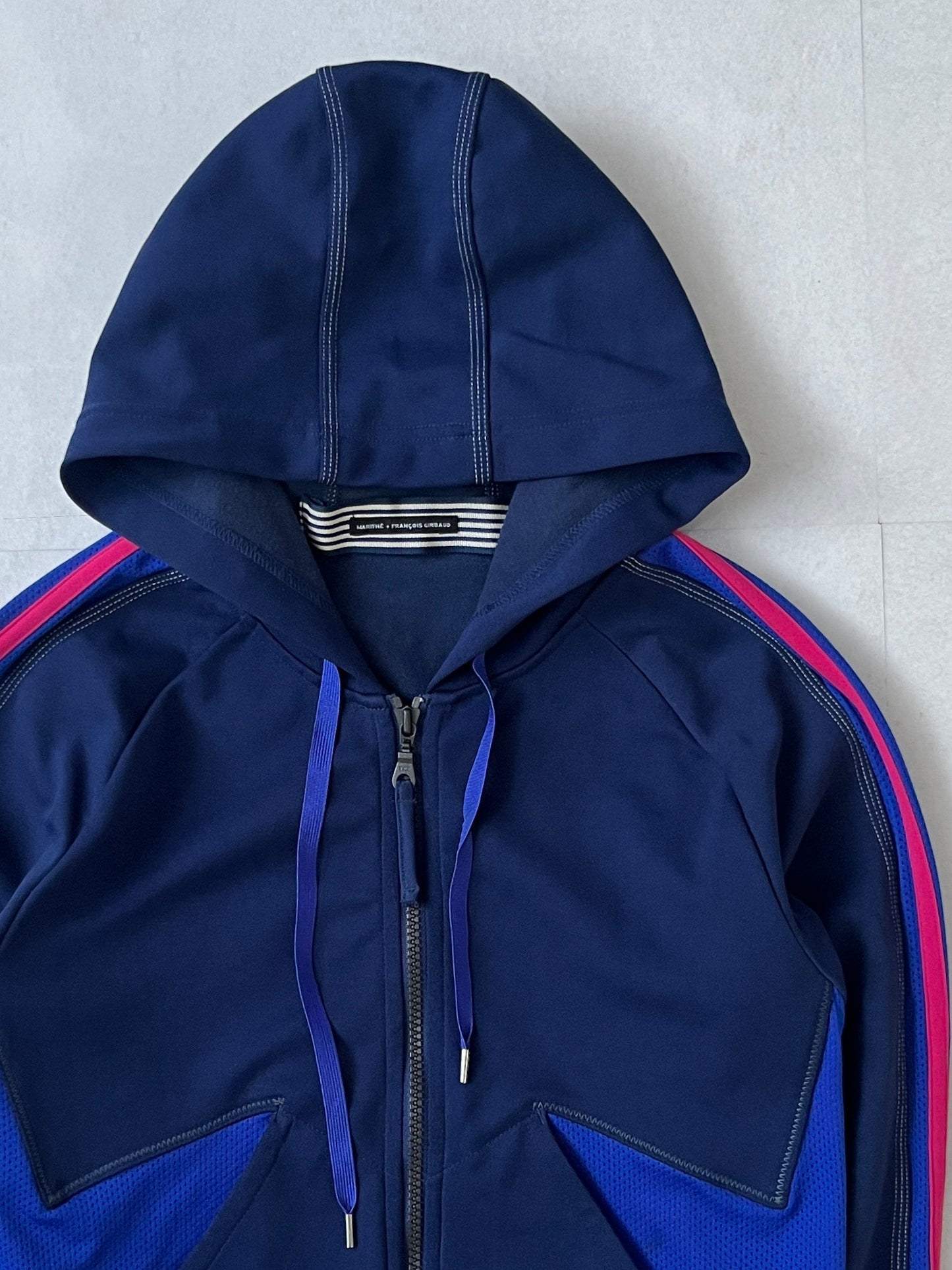 Marithe + Francois Girbaud blue star track jacket Size S