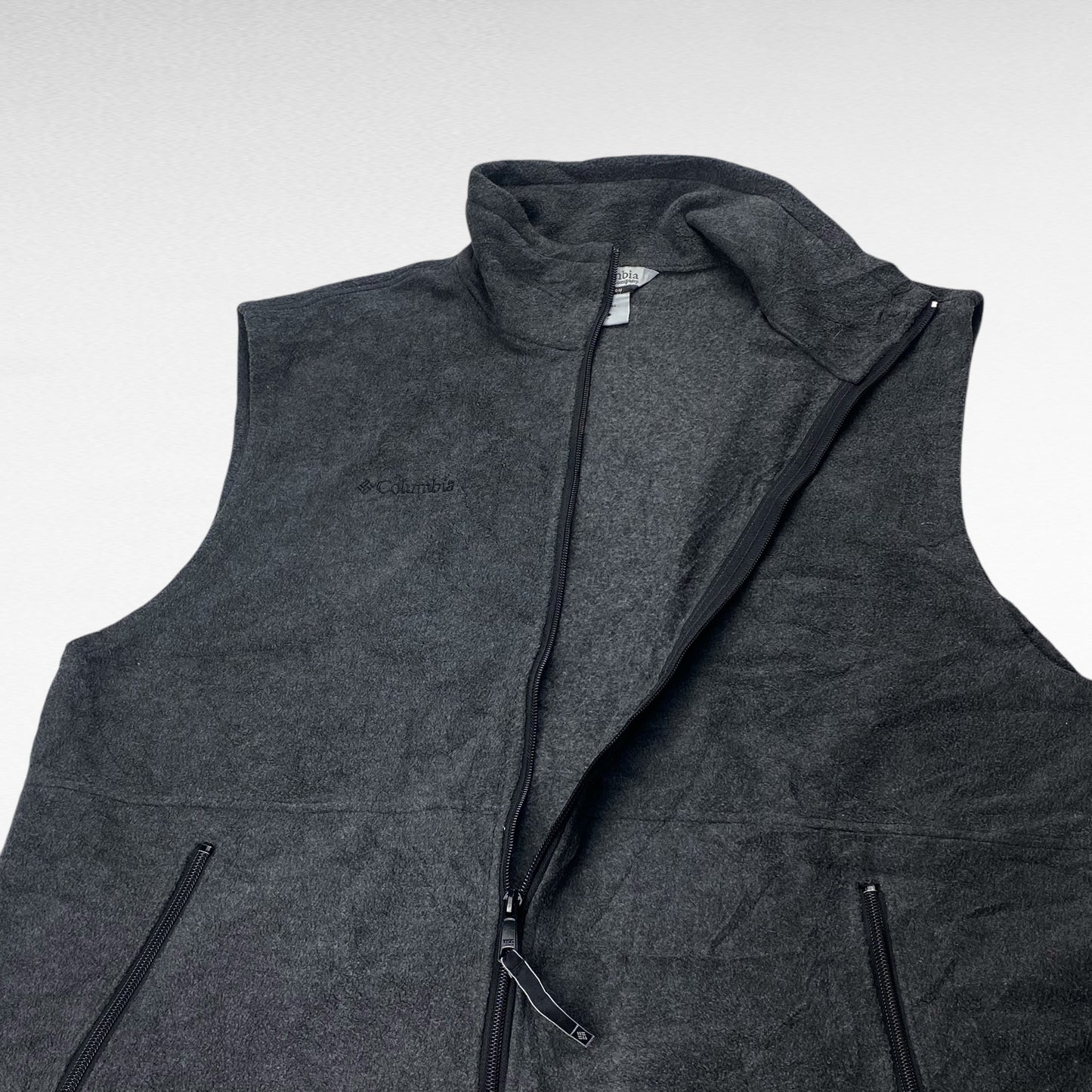 Columbia 00s Zip Up Fleece Vest Gray Size L
