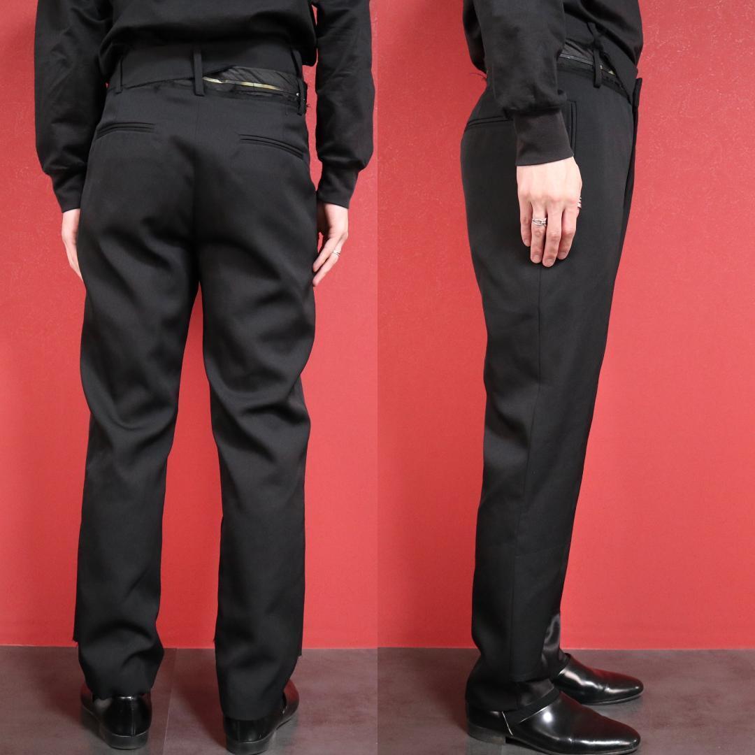 DELADA Black Slim Detail Trousers Size 46