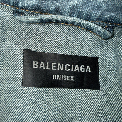 Balenciaga 24 Summer Tattoo Denim Jacket Size L