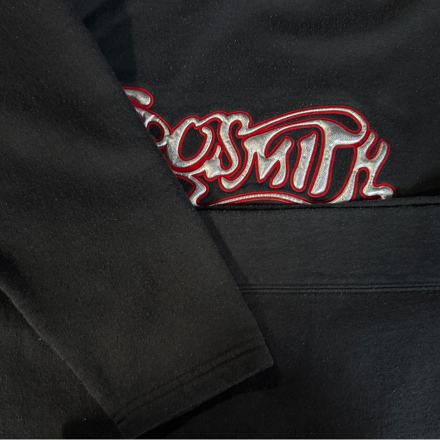 Aerosmith Metallic Puffy Logo Hoodie Size M