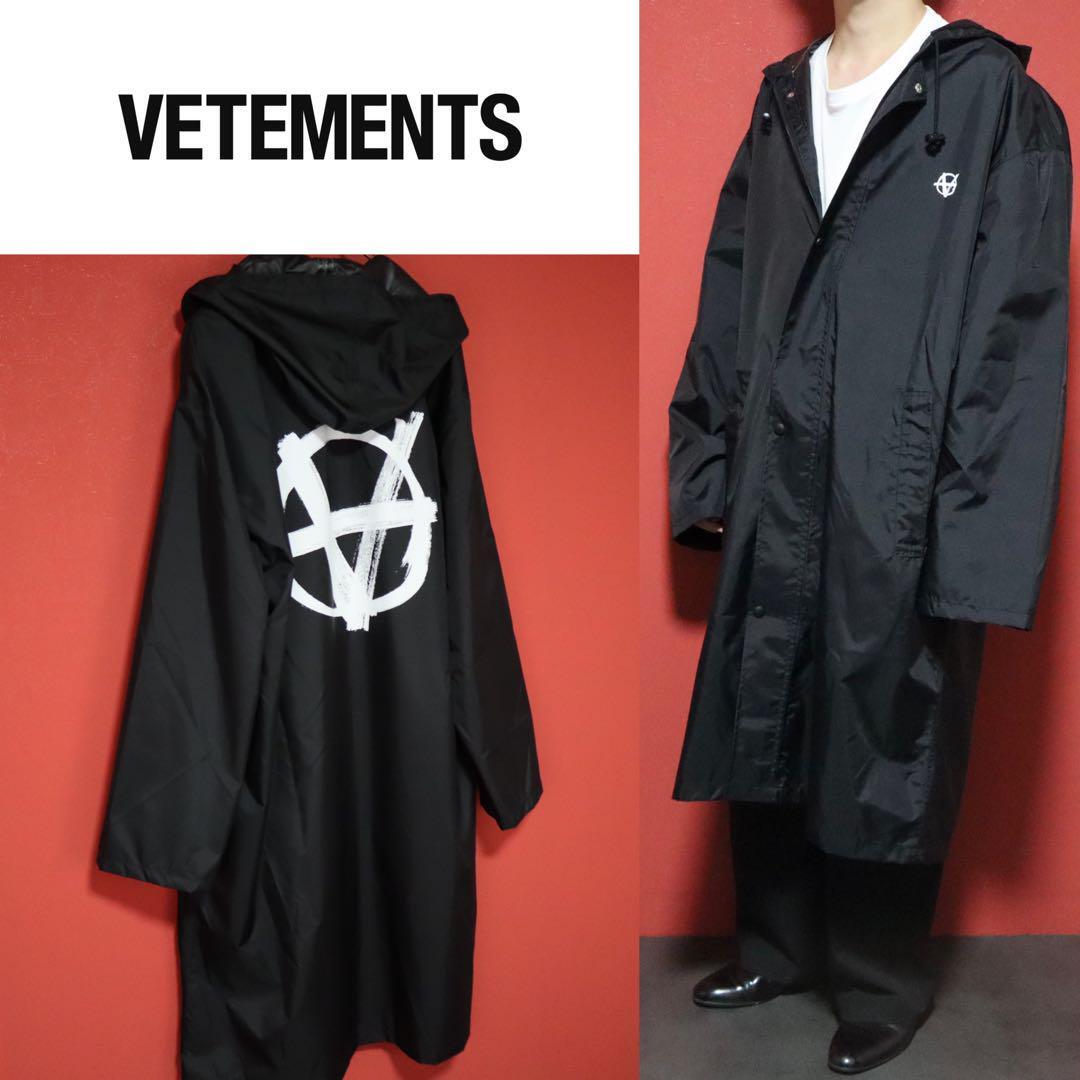 Vetements 19AW Anarchy Raincoat Hooded Nylon Size FREE