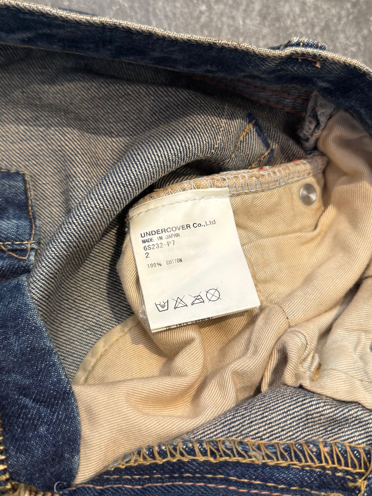 undercover 06SS Indigo Cotton Pants Size 2