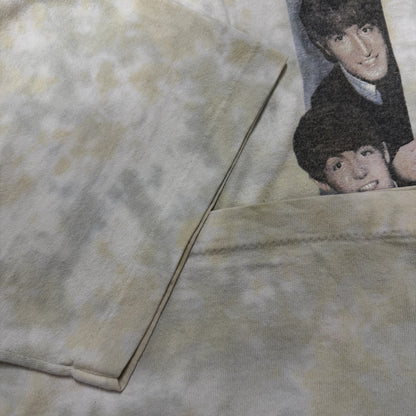 THE BEATLES 90s Tie-Dye Portrait T-Shirt Size XL