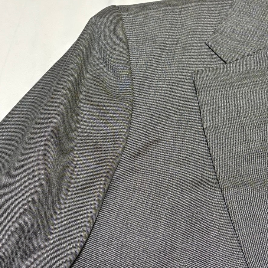 BURBERRY LONDON 00s Gray Wool/Silk Tailored Jacket