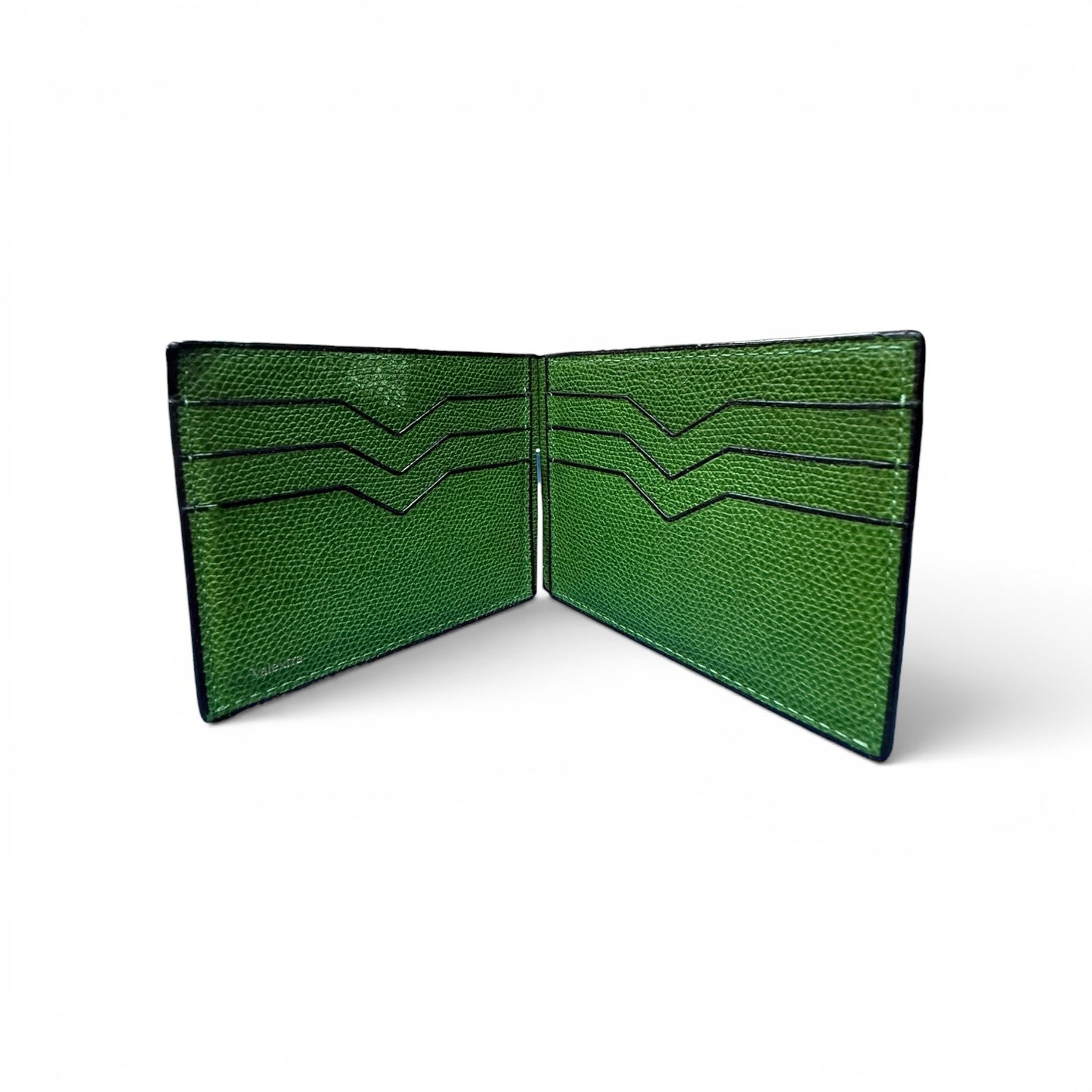 VALEXTRA V-Cut Double Money Clip