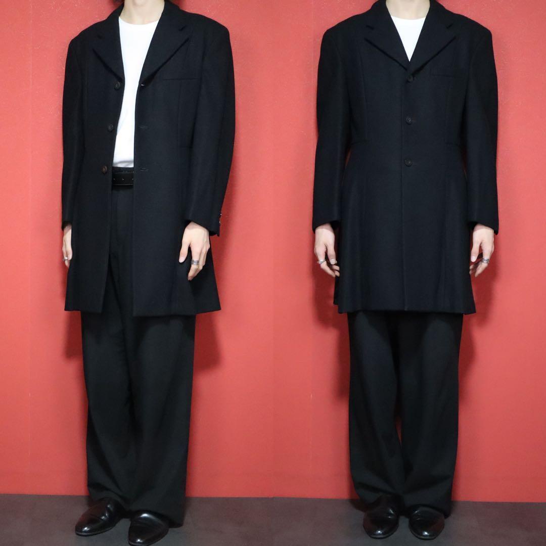 Comme des Garcons 80s Vintage Black Pleated Wool Size FREE