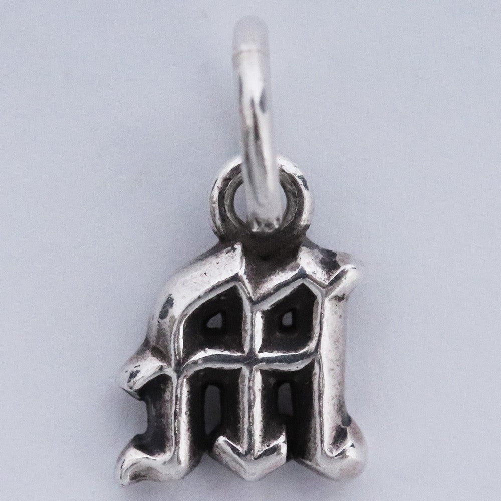 Chrome Hearts Stack Alphabet M Silver Charm Size F