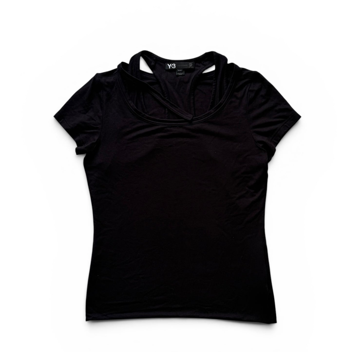 Yohji Yamamoto Y-3 Black T-Shirt Size XS