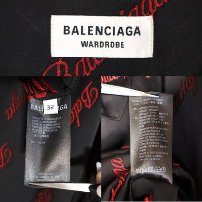 Balenciaga 21SS Oversize Viscose Logo Embroidered Size 32