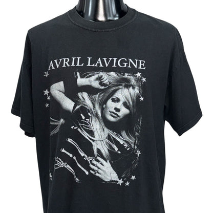 AVRIL LAVIGNE 08 "BEST DAMN TOUR" Photo Black T-Shirt Size L
