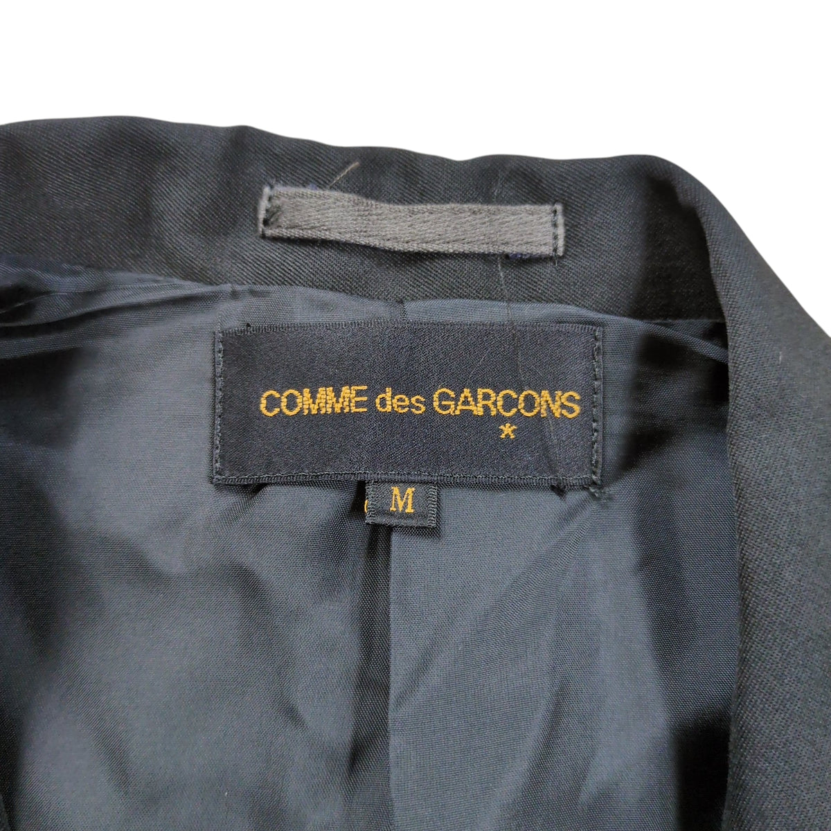 Comme des Garcons 92SS Black Wool Gabardine 2B Jacket Size M