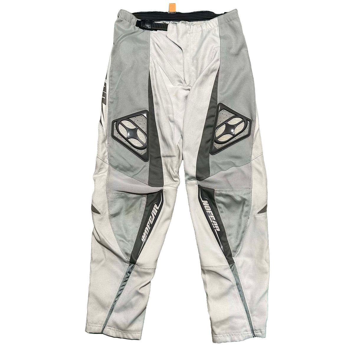 NO FEAR 90s Biker Trousers Light Gray Size 32