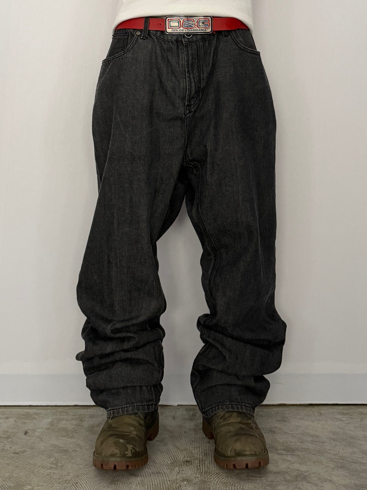 Sean John Black Wide Denim Jeans Size 40