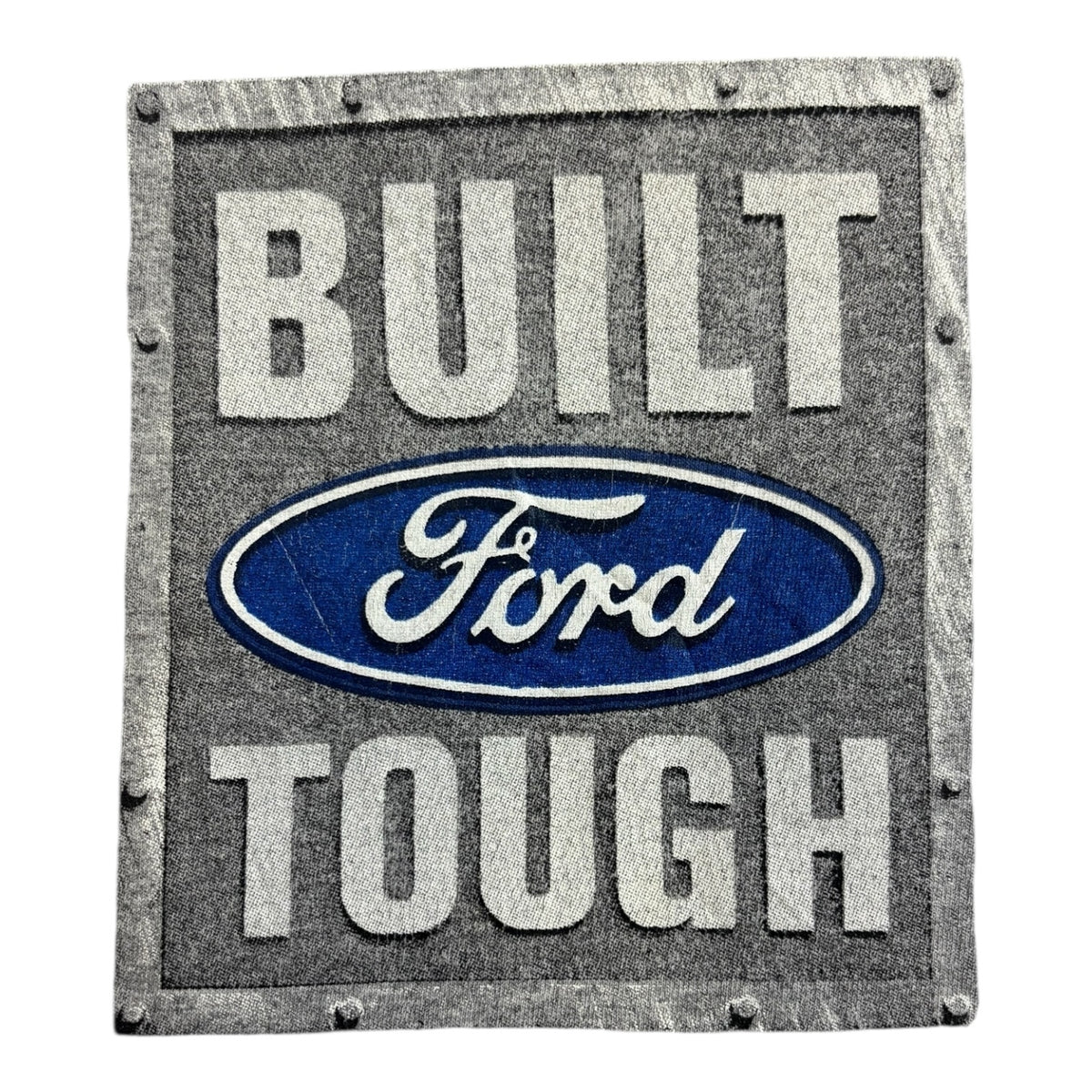Ford Built Ford Tough Slogan Corporate T-Shirt Gray Size L