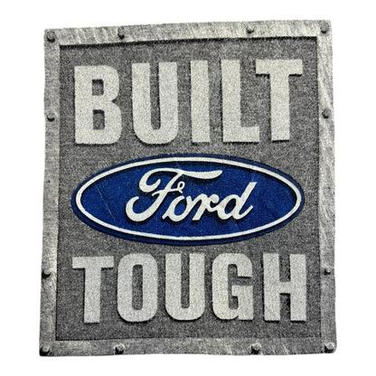 Ford Built Ford Tough Slogan Corporate T-Shirt Gray Size L
