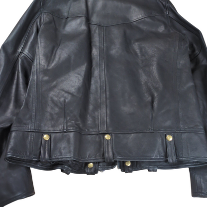 Takahiromiyashita The Soloist. Leather Bomber Jacket Size 52