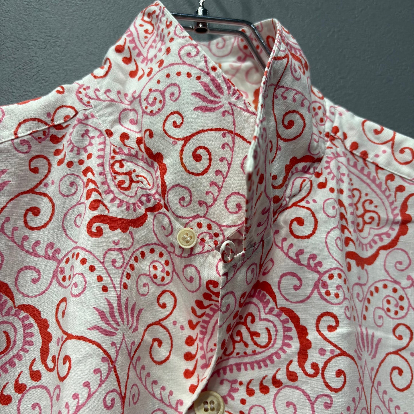 COMME des GARCONS HOMME 03AW Paisley Open Long Sleeve Shirt Size L