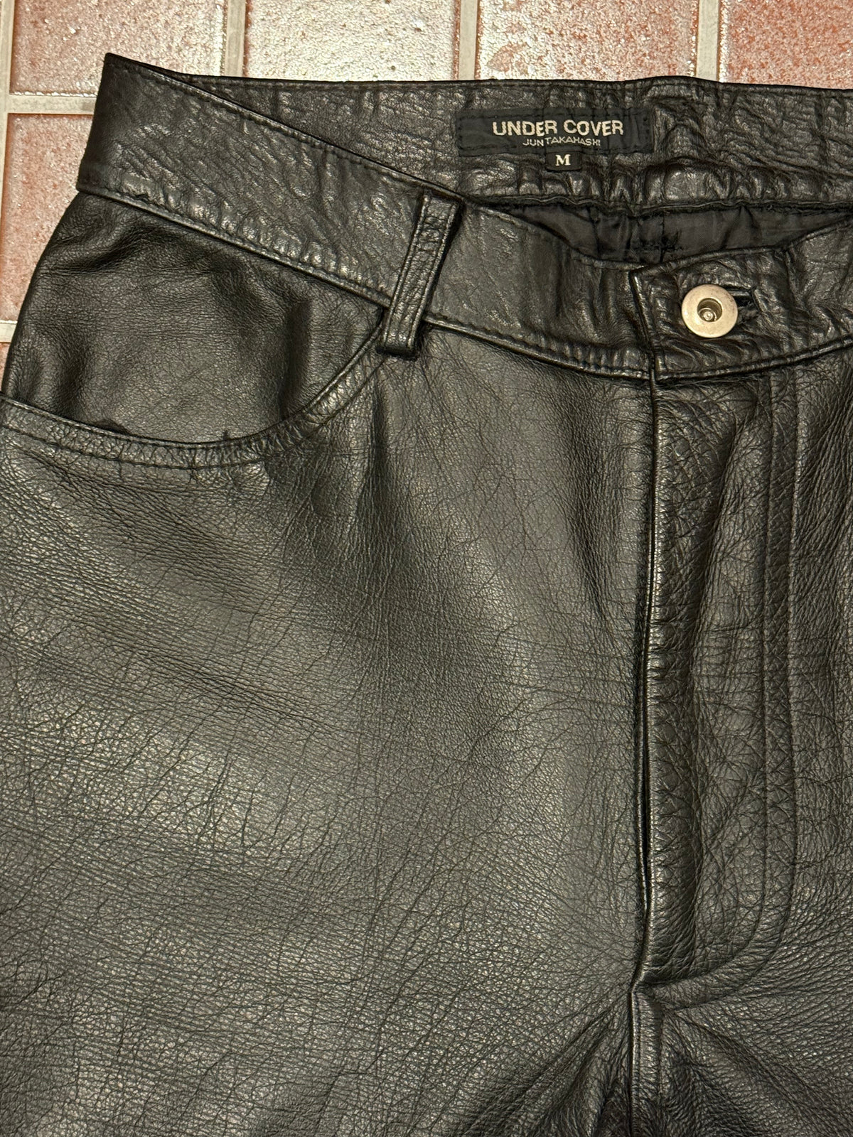 UNDERCOVER leather pants 90s vintage leather pants archive piece Size US 32