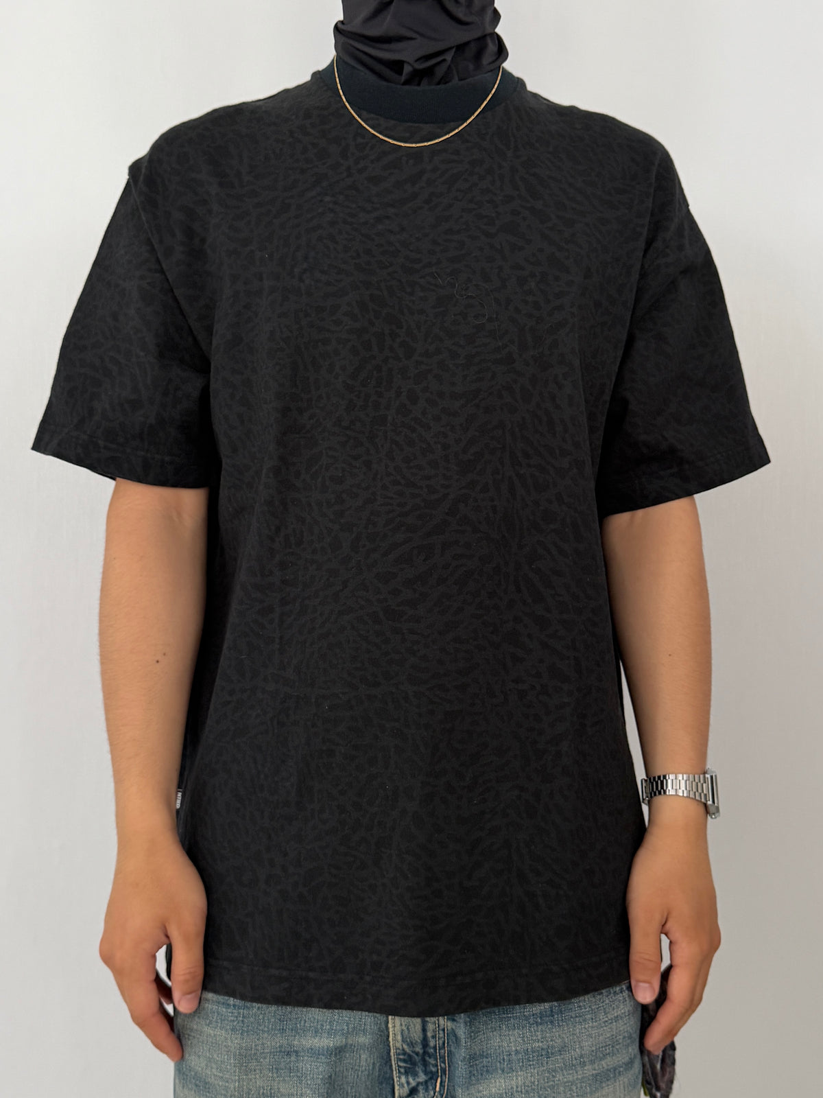 Nitraid All Over Pattern Cotton T-Shirt Size L
