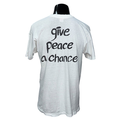 JOHN LENNON 90s Imagine Bob Gruen Photo Vintage Tee Size L