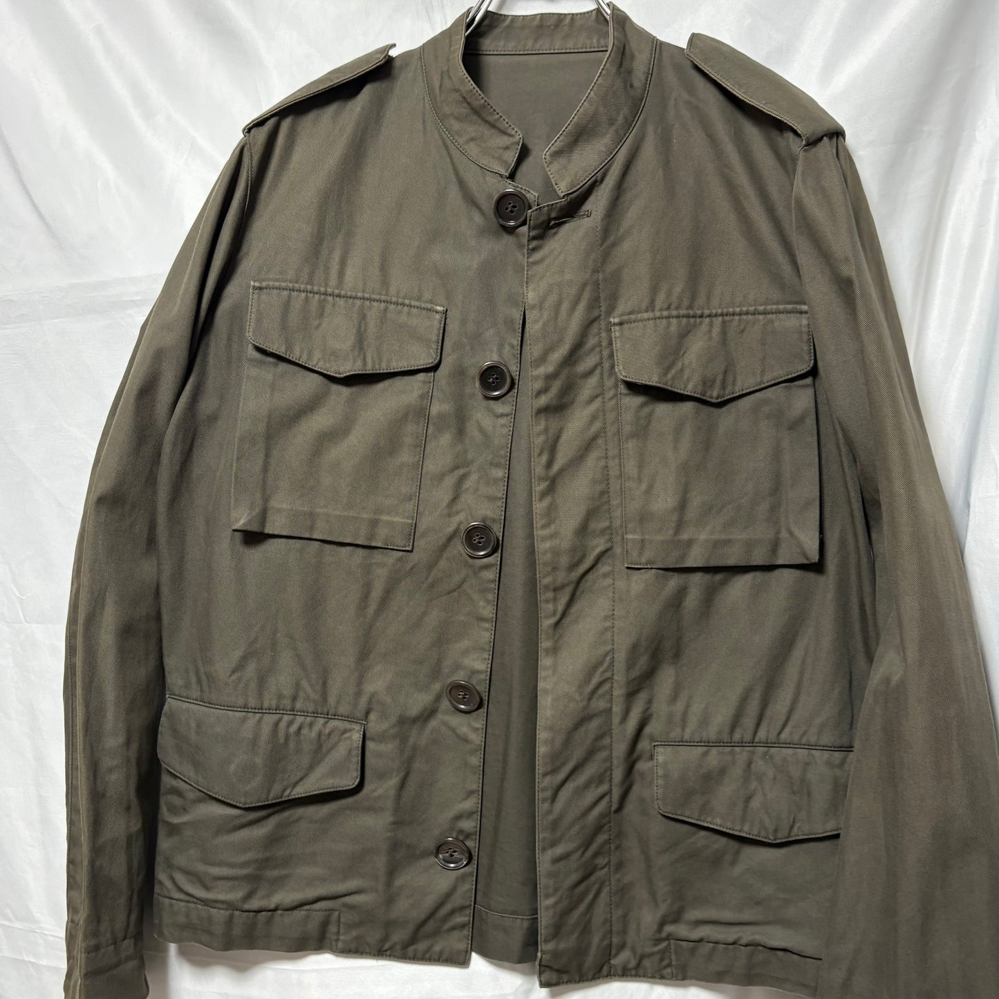 LAD MUSICIAN 06AW Fly Front Stand Military Jacket Size 44