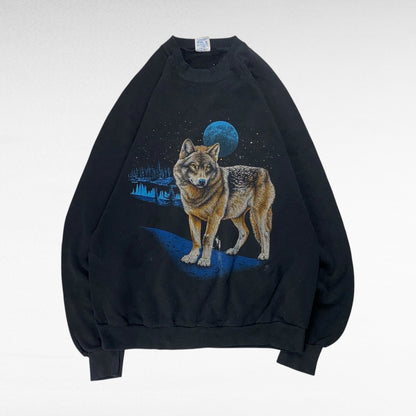 Jerzees 90s Sweatshirt Black Size L