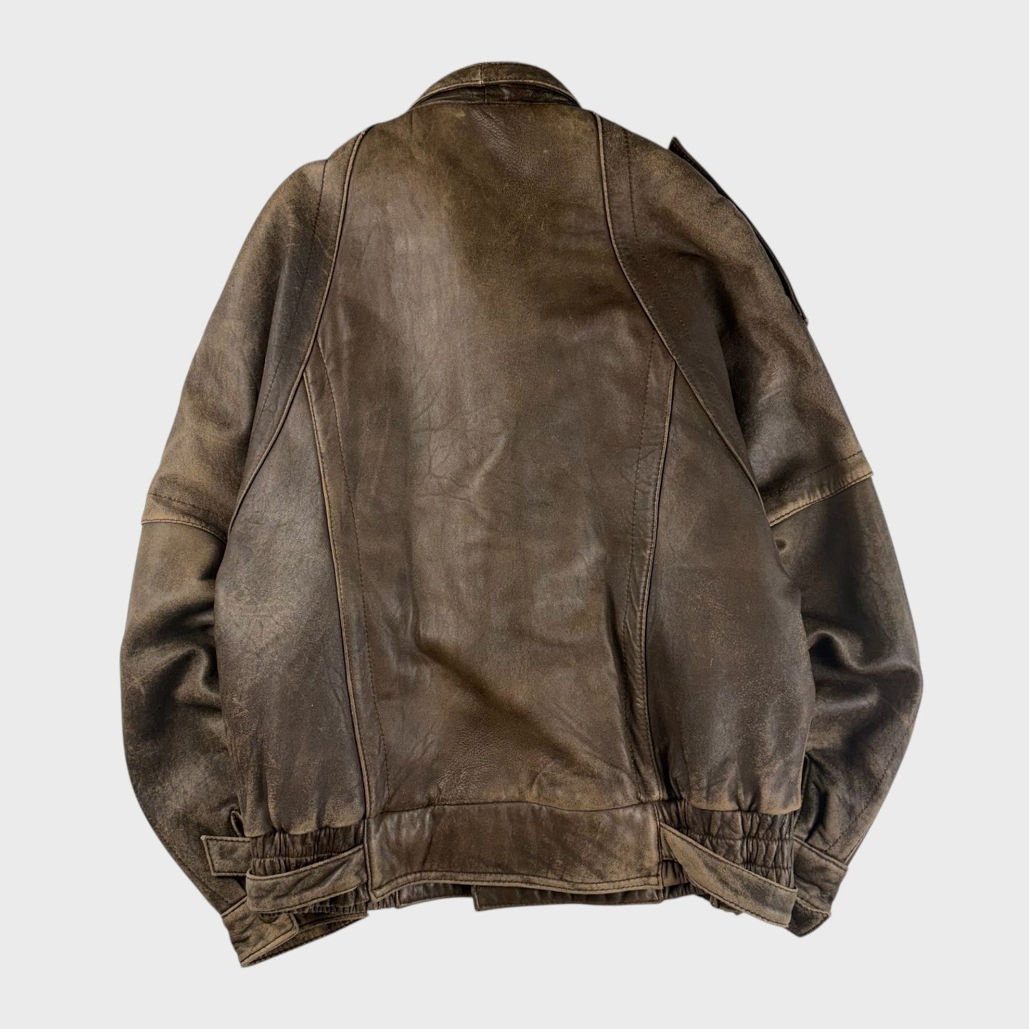 unknown Leather Jacket Brown Size L