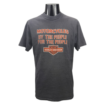HARLEY DAVIDSON 80s St. Joe Hanes Beefy-T Single Size L