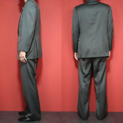 Burberrys 90s Shadow Stripe Flare Suit Blazer