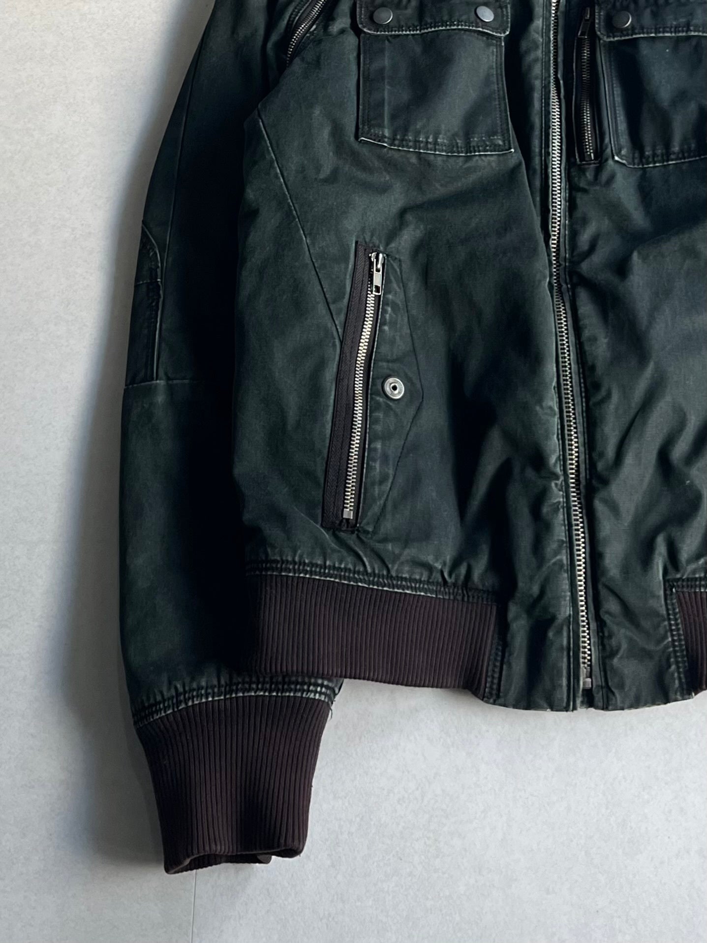 Diesel Green Gimmick Cotton Jacket Size L