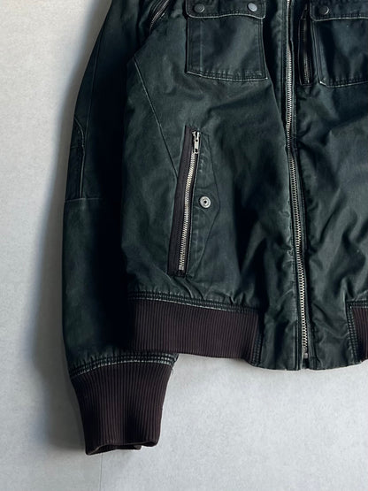 Diesel Green Gimmick Cotton Jacket Size L