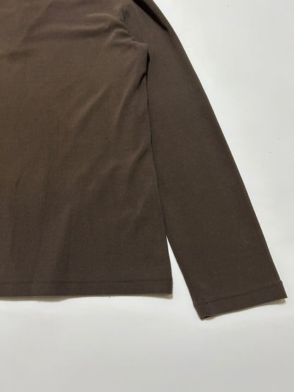 ARMANI JEANS 90s 1/4 Zip Sweatshirt Brown