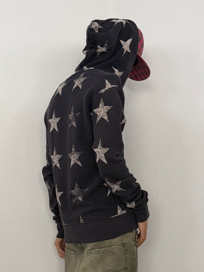 Denim&Supply Star Design Cotton Zip Hoodie Size S