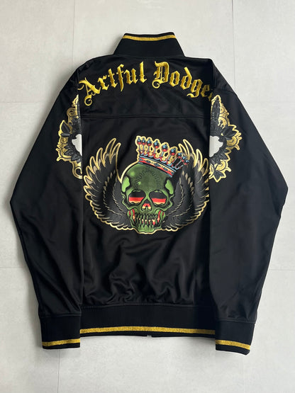 Artful Dodger black Skull Track Jacket Size XL