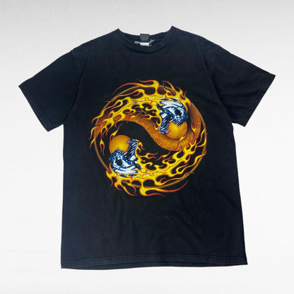 IMPORT GEAR Print T-Shirt Black Size L