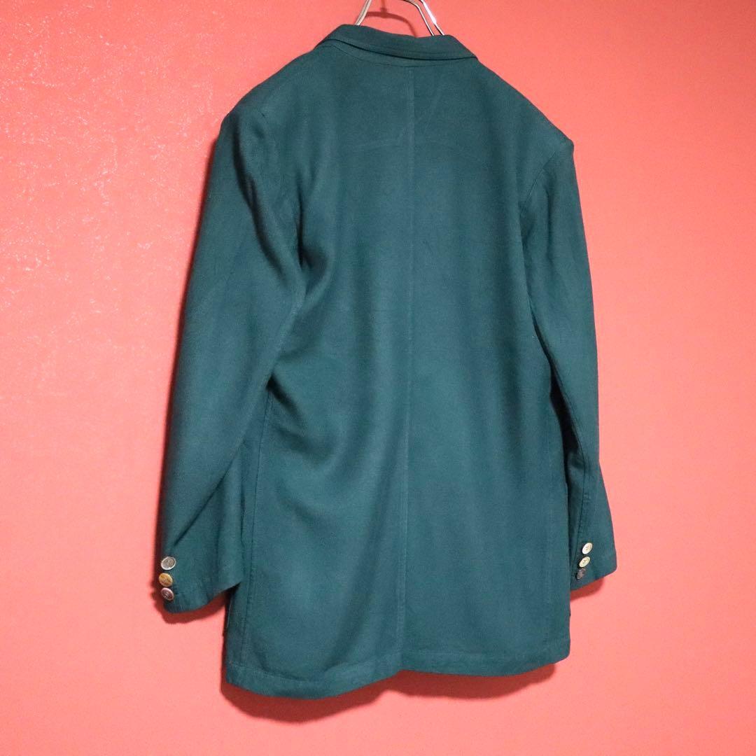 Yohji Yamamoto 80s Vintage Green Double-breasted Size 9