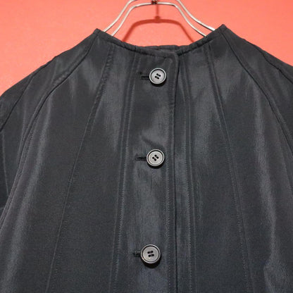 ISSEY MIYAKE 01AW Panel No Collar Jacket Black Size 2