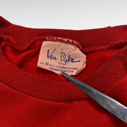 Van Duke 80s Sweatshirt Red Size M
