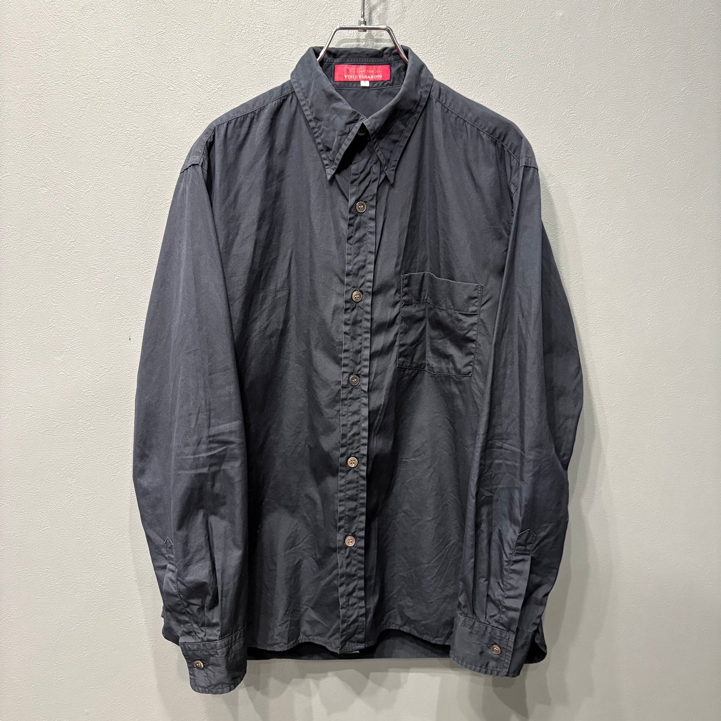 Y's for men 90s Navy Placket Front Shirt Size 2