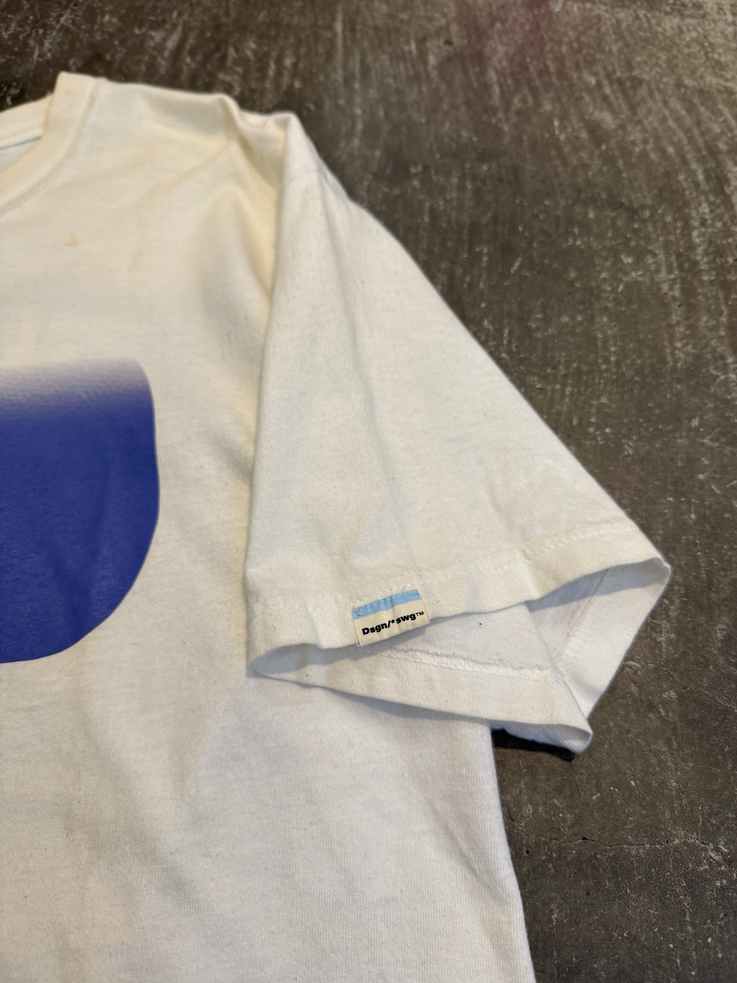 Swagger White Cotton T-Shirt Size L