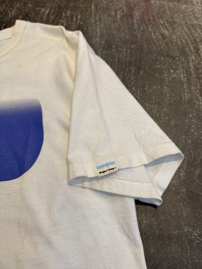 Swagger White Cotton T-Shirt Size L