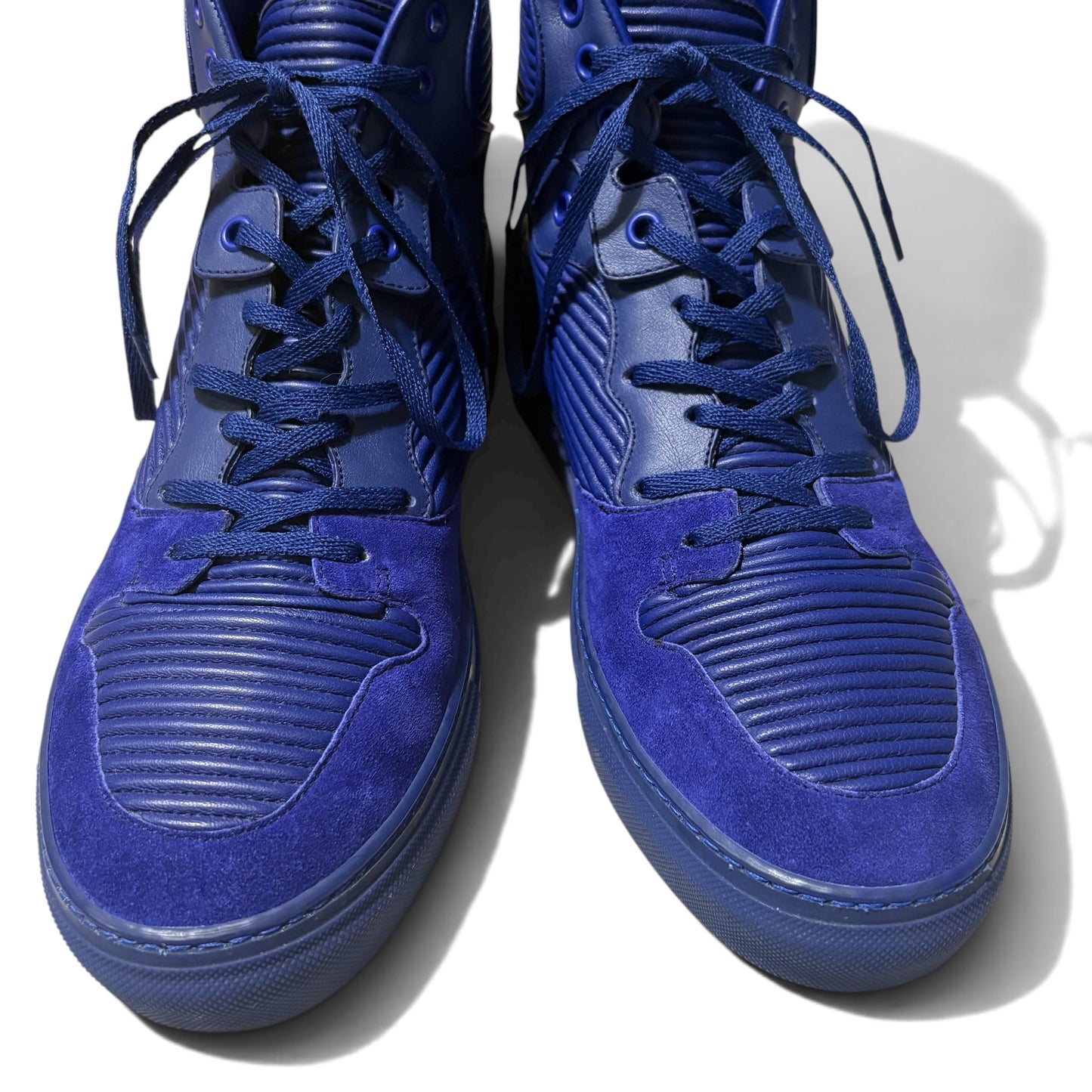 Balenciaga Panelled Leather High Blue Size 41