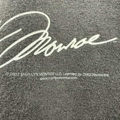 MARILYN MONROE 00s Vintage Signature Graphic T-Shirt Size L